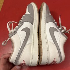 Size 9.5 - Air Jordan 1 Low Sail College Grey picture
