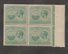 Bermuda KGVI SG60 1/2d green block of 4 MH picture