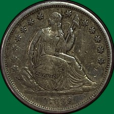 1839-O Huge O Seated Liberty Dime Very Fine VF Coin #43054 picture