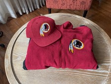 Washington Redskins Vtg Lot Sports Specialties Pro Line Wool Hat + NFL Fleece L picture