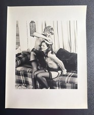 Vintage 11x14 Pinup Fashion Stage Bondage B&W Photo picture