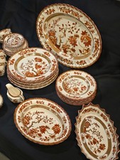 spode indian tree china 53 pieces perfect condition vintage picture