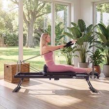 Foldable Pilates Reformer Machine for Home Gym, 84