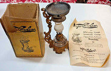 Antique 1800's Vapo Cresolene Vaporizer Medical Oil Lamp Used w/Box & Directions picture