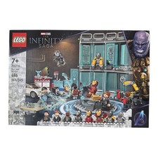 Lego 76216 IRON MAN ARMORY set whiplash Avengers hall of armor MK85 NEW picture