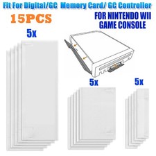 15PCS Replacement Door Slot Cover Lid Set for Nintendo Wii Console System White picture