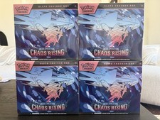 4x Pokémon Mega Evolutions Chaos Rising Elite Trainer Box Sealed ETB picture