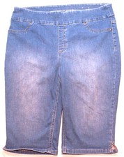 Chicos 3 Perfect Stretch Soft Jegging Pedal Pusher Pull On Denim Capri Jeans, 16 picture