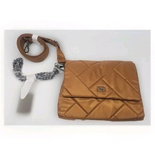 Nwt Lug Plie Crossbody Bag Cappuccino Quilted Utility Athleisure Chain Strap  picture