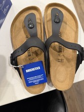 Birkenstock Gizeh Thong Sandals Black EU 37 Regular Adjustable MPN picture