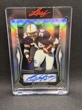 2025 Leaf Metal Authentics Bo Jackson On Card Auto 13/25 Auburn Raiders picture