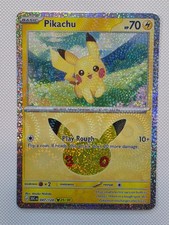 Pikachu 047/128 25/30 30th Celebration Pokemon TCG English Holo 30th Celebration picture