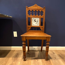 Victorian Aesthetic Movement Hall Chair Minton Timon of Athens Moyr Smith Tile picture
