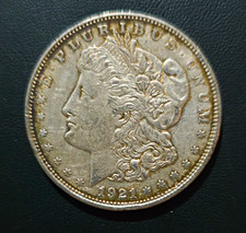 1921 Morgan Silver Dollar $1 Coin - Philadelphia Mint, 90% Silver picture