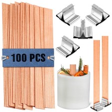 Natural Wood Wicks for Candle Making Long Length picture