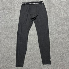 Smartwool Pants Mens Small Gray Merino Wool Thermal Base Layer picture