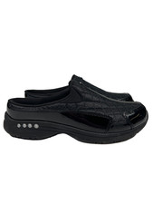 Easy Spirit Women's Black Travel Time Slip On Walking Mules - 9 Wide picture