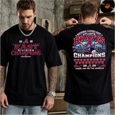 Atlanta Braves 2026 National League East Division Champions 2sided TShirt picture