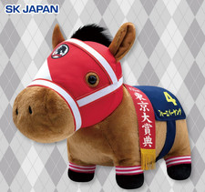 Forever Young Thoroughbred Collection Fluffy BIG Plush Toy Horse Japan Racing picture