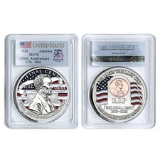 2026 America 250 Final Cent Lincoln Commemorative Coin MS70 Collector Medal picture