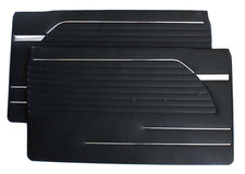 BMW E10 (02 Series, 1966-1973) - Door Panels, Pair, Black, NEW picture