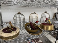 ANTIQUE GERMAN SINGING BIRD CAGE MUSIC BOX AUTOMATION PARTS LOT picture