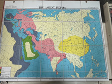 Vintage Cram's THE ANCIENT PEOPLES  Map, SUPER RARE picture