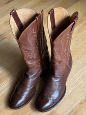 Tony Lama Vtg El Paso USA Gold Label Cowboy Western Boots Mens 11.5 B Narrow picture