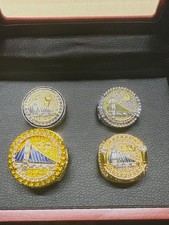 4 PCS Golden State Warriors Championship Ring with wooden box picture