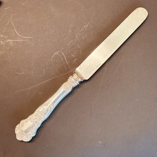 Antique Gorham BUTTERCUP Sterling Silver 8.5” Luncheon Knife Blunt Blade 1899 picture