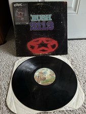 Rush 2112 Vinyl LP 1976 Og US Press W Otto Satin Cloth Rush 81’ Concert Sticker picture
