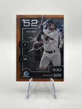 2025 Bowman - Bowman Scouts Top 100 Chrome Edgar Quero #BTP-52 Orange Refractor picture
