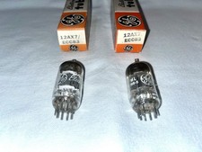 Matched Pair GE 12AX7 ECC83 Tubes 1960’s NEW NOS NIB picture