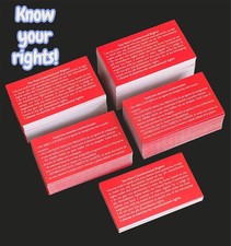 500 RED CARDS ~ Know Your Rights ~ Constitutional Rights ~ ICE ~ TARJETA ROJA picture