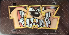 Tasmanian Devil Taz Looney Tunes  License Plate Chroma International  (219) picture