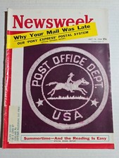 NEWSWEEK Magazine  July 13, 1959 : post office. Dept.  Why your mail was late picture