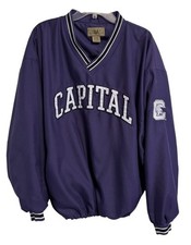 Vintage VESI Capital University Crusaders Comets Sideline Pullover Sz XL picture