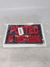 Hillman Posted No Trespassing Signs Pack Lot of 6 picture