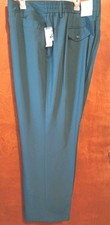 Women's Dressbarn Plus Size 24 Dark Green Dress Pants Straight Leg NWT MSR $35. picture