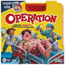 Operation Electronic Board Game Carrying Case Kids Game Ages 6+ Hasbro picture
