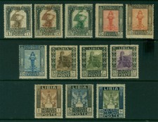 Italian Colonies LIBYA 1921 Pictorials set (Legionary, Galley) Sc# 20-31 mint MH picture