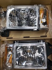 Ford F-150 / F-350 / Bronco chrome housing Headlights For 1987 To 1991 picture
