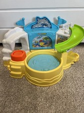 Fisher Price Little People Aquarium Visit Toy Play Set Spin Feature Rare 2013 picture