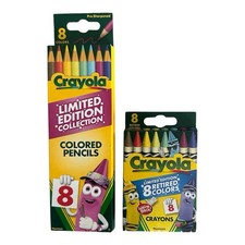 Crayola Limited Edition 8 Retired Colors 8 Pack Crayons & 8 Pack Colored Pencils picture