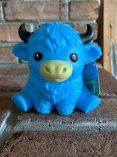 Blue Highland Cow Squeezy Squishy/ New with Tag picture