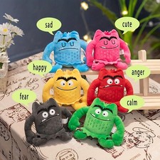 6PCS Emotion Monster Plush Toys for Kids Feelings Autism Sensory 12cm Gift picture