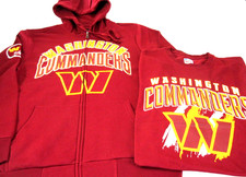Washington Commanders NFL G-III Men's Hoodie T Shirt Combo Burgundy Gold NWT picture