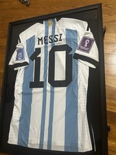 adidas Argentina AUTHENTIC Jersey FIFA World Cup Qatar 2022 Men's S Messi #10 picture