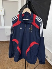 🇮🇹 2007 Adidas France FFF Training Jacket Anorak National Team Size M picture