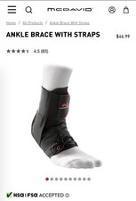 New McDavid phantom 4305 ankle brace level 3 medium/large 8.5–9.5 picture